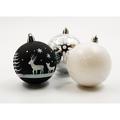 Queens of Christmas Arctic 16 Piece Assorted Ball Holiday Shaped Ornament Set Plastic in Black | 2.5 H x 2.5 W x 2.5 D in | Wayfair