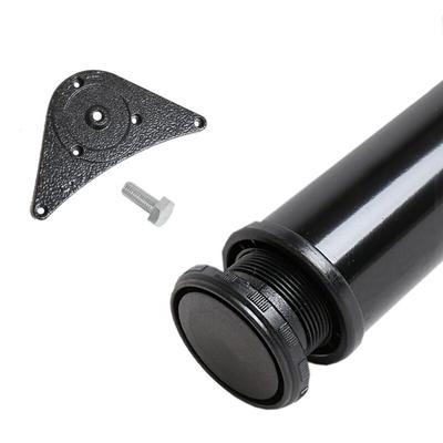 Höhenverstellbares Tischbein Chrom matt 820mm Höhe ø 60mm Tischstempel einzeln Image