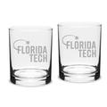 Florida Tech Panthers 14oz. 2-Piece Classic Double Old-Fashioned Glass Set