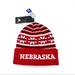 Adidas Accessories | New Adidas Ncaa Nebraska Cornhuskers Winter Cuffed Knit Cap Beanie Hat Size Osfm | Color: Red/White | Size: Os