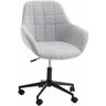 Fauteuil de bureau yankee, en tissu gris