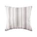 Savannah Stripe Gray Throw Pillow