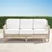 Hampton Sofa in Ivory Finish - Resort Stripe Seaglass, Standard - Frontgate