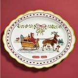 Anthropologie Dining | Anthropologie Nwt Nathalie Lete Santa Sleigh Christmas Platter | Color: Red/White | Size: Os