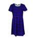 Lularoe Dresses | Lularoe Amelia Dress Blue With Red Stripes | Color: Blue/Red | Size: Xs