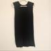 Athleta Dresses | Athleta Black Sleeveless Knit Crochet Tunic Dress Size L | Color: Black | Size: L