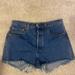 Levi's Shorts | Levi’s Jean Shorts. Distressed Jean Shorts. Size 28. | Color: Blue/Black | Size: 28