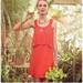 Anthropologie Dresses | Maeve Tisana Coral Dress W Crocheted Straps Size 0 | Color: Red | Size: 0