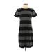 Ann Taylor LOFT Casual Dress - Shift: Black Color Block Dresses - Women's Size X-Small