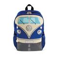 BRISA VW Collection Volkswagen Hiking Laptop University Backpack in T1 Bus Campervan Design (15 L/4 gal/Small) (Blue)