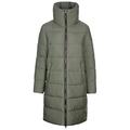 Trespass Womens Longer Length Coat Casual Jacket Padded Deep Collar Faith - Ivy M