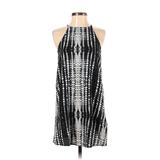 Gab & Kate Casual Dress: Black Chevron/Herringbone Dresses - Women's Size Small