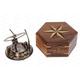 US HANDICRAFTS Vintage Brass Sundial Compass / Directional Magnetic Sundial Compass For Navigation/ Sundial Compass For Camping, Hiking, Touring.......