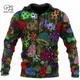 PLstar Cosmos-Sweats à capuche décontractés unisexes Sweat-shirt Zip 2 Hiphelicopter coloré