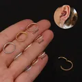 Boucles d'oreilles créoles en acier inoxydable pour piercing bijoux de qualité anneaux