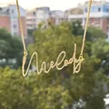 Collier pendentif lettres en cristal pour hommes et femmes bijoux personnalisés nom personnalisé
