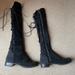 Michael Kors Shoes | Knee High Suede Tie Up Michael Kors Boots | Color: Black | Size: 7