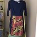 Anthropologie Dresses | Anthropologie Hutch Sheath Dress Jacquard Skirt | Color: Blue/Orange | Size: 4