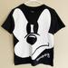 Disney Shirts & Tops | Disney Angry Mickey Mouse Black White Tshirt Sz M | Color: Black/White | Size: Mb