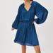 Anthropologie Dresses | Anthro Pleated Dress | Color: Blue/Black | Size: S