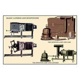 Buyenlarge Odd Fellows: Magic Lanterns, Sciopticons, & Monitor Lamps Graphic Art Paper in Brown | 24 H x 36 W x 1.5 D in | Wayfair