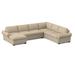 Multi Color Sectional - Edgecombe Furniture 140" Wide Right Hand Facing Sleeper Corner Sectional Polyester | 38 H x 140 W x 38 D in | Wayfair