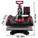 VEVOR Heat Press Machine 12 X 15 Inches Sublimation 5 In 1 360 Swing Away Digital, Silicone in Black | 18 H x 15 W x 17.8 D in | Wayfair