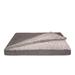 FurHaven Berber & Suede Blanket Top Orthopedic Dog Bed Pillow Metal in Gray | 4 H x 40 W x 32 D in | Wayfair 40505087