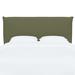 Birch Lane™ Halcyon Upholstered Panel Headboard Polyester in Green/Black | 49 H x 76 W x 4 D in | Wayfair C697C6F35BD4435DB70B846511FE3FA7