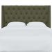 Birch Lane™ Summerfield Upholstered Wingback Headboard Polyester in Green | 56 H x 16 D in | Wayfair 8E3016F769F74BB5AFEF25EEDA6D7B02