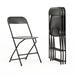 Freeport Park® Armando 650 lb. Capacity Premium Home & Event Folding Chair Plastic/Resin in Black | 31.5 H x 17.5 W x 18 D in | Wayfair