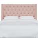 Birch Lane™ Summerfield Upholstered Wingback Headboard Polyester in Pink | 56 H x 16 D in | Wayfair 42CC3C36A00E4FE58C3F64D37BF80950