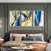 Orren Ellis Abstract Aluminum Framed Wall Art - 3 Piece Picture Aluminum Frame Print Set On Canvas Canvas | 24.3 H x 48.3 W x 1.65 D in | Wayfair