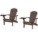 Rosecliff Heights Colyn Solid Wood Adirondack Chair Wood in Brown | 26 H x 33 W x 32 D in | Wayfair 01734CB097F441B9B879F51271295297