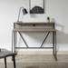 Inbox Zero Emillio Desk Wood/Metal in Gray/Brown | 36.25 H x 44 W x 23.75 D in | Wayfair 830AF25DC838491B84652350E62D907F