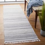 White 27 x 0.2 in Indoor Area Rug - Foundry Select Kilim 275 Area Rug In Ivory/Charcoal Polyester | 27 W x 0.2 D in | Wayfair