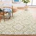 Green 96 x 0.28 in Area Rug - Loon Peak® Imanol Damask Handmade Tufted Wool Light/White Area Rug Wool | 96 W x 0.28 D in | Wayfair