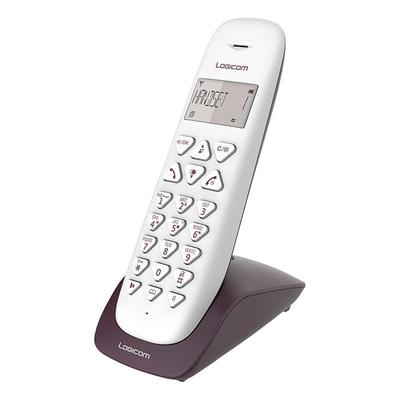 Téléphone solo avec répondeur LOGICOM VEGA155T aubergine