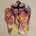 Disney Shoes | Disney Princess Girls Size Large 4/5 Flip Flops Never Worn | Color: Blue/Pink | Size: 4g