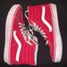 Vans Shoes | High Top Vans | Color: Red/White | Size: 9