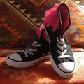 Converse Shoes | Converse Ruffled Magenta High-Tops | Color: Black/Pink | Size: 3