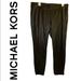 Michael Kors Pants & Jumpsuits | Michael Kors Vegan Leather Pants With Side Zip - Black - Nwt | Color: Black/Silver | Size: 10