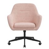 Joss & Main Mazarine Task Chair Wood/Upholstered in Black/Brown | 36 H x 27 W x 25 D in | Wayfair DD338062858E43D1BC893C8EBE451A10