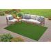 White 36 x 36 x 0.5 in Area Rug - Eider & Ivory™ Outdoor Grass Mats w/ Heavy Duty Non Slip Backing Good Artificial Turf Polypropylene | Wayfair