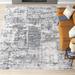 White 0.5 in Area Rug - Trent Austin Design® Glenn Gray/Ivory Area Rug Polyester/Polypropylene | 0.5 D in | Wayfair