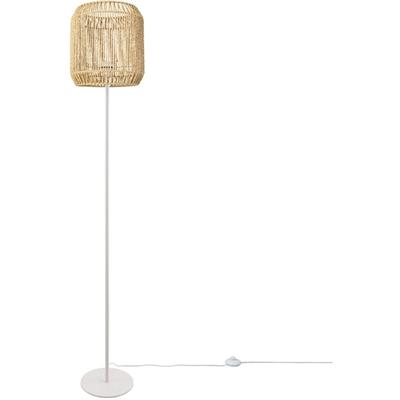 Paco Home - Stehlampe Modern Wohnzimmer Schlafzimmer Rattan Optik Boho Korb Stehleuchte E27