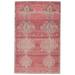 Evadne Machine Washable Medallion Pink/ Blue Area Rug