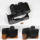 Demi-étui de protection en cuir véritable pour appareil photo Nikon pour modèles Z7 Mark II Z6