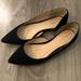 J. Crew Shoes | J Crew Black Suede Point Tie Flats Shoes | Color: Black | Size: 8