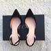 J. Crew Shoes | J Crew Colette Slide Ngback Pump In Suede | Color: Black | Size: 6